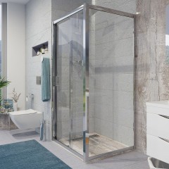 Душевой уголок Niagara Nova 110х90 NG-62-11A-A90 профиль Хром стекло прозрачное