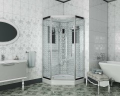 Душевая кабина Niagara Luxe NG-7717W 100x100 с гидромассажем