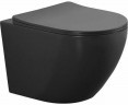 Унитаз Aquanet Cetus 2.0 W MB Rimless 279091 подвесной с сиденьем Микролифт