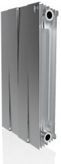 Биметаллический секционный радиатор отопления Royal Thermo PianoForte Satin Silver 500 / 4 секции