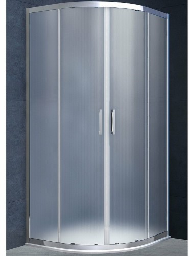 Душевой уголок Vincea Alpha 80x80 VSQ-3AL800MT профиль Хром стекло текстурное