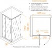 Душевой уголок RGW Classic CL-035B 90x90 350903599-14 профиль Черный матовый стекло прозрачное