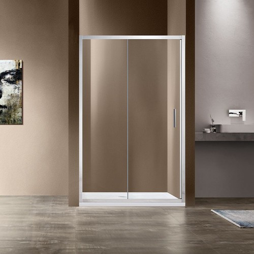 Душевая дверь Vincea Garda 160 VDS-1G160CL профиль Хром стекло прозрачное