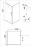 Душевой уголок Niagara Nova 100х110 NG-43-10AG-A110G профиль Холодное золото стекло прозрачное