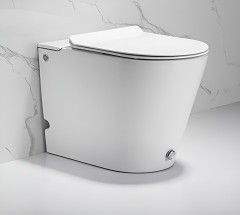 Унитаз Ceruttispa Argentera Pulse CT7267 с импульсным смывом приставной с сиденьем Микролифт