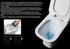 Унитаз Ceruttispa Argentera Pulse CT7267 с импульсным смывом приставной с сиденьем Микролифт