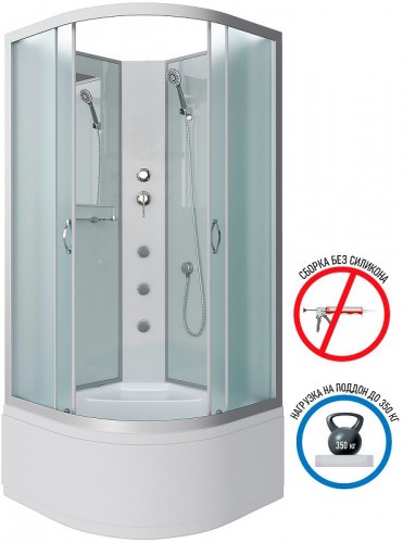 Душевая кабина Niagara Classic 80x80 NG-2307-14BKG с гидромассажем
