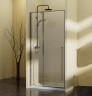 Душевая дверь Vincea Slim-N 100 VDPH-5SN100CLGM профиль Вороненая сталь стекло прозрачное