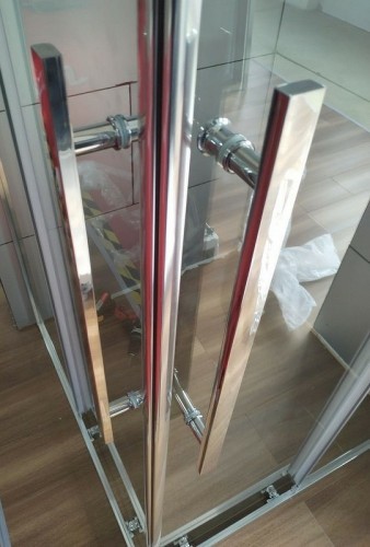 Душевой уголок Esbano Flex 100x100 ESOGF100KVB профиль Черный стекло прозрачное