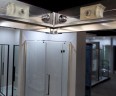 Душевой уголок Esbano Flex 100x100 ESOGF100KVB профиль Черный стекло прозрачное