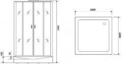 Душевая кабина Niagara Premium 100x100 NG-6002-01Q без гидромассажа
