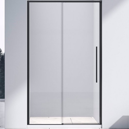 Душевая дверь Vincea Slim-N 140 VDS-4SN140CLB профиль Черный стекло прозрачное