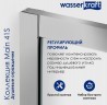Душевая дверь WasserKRAFT Main 130 41S30 профиль Хром стекло прозрачное