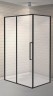 Душевой уголок Esbano Surf 110x90 ESOGS119PSB профиль Черный стекло прозрачное