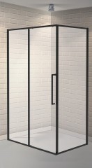 Душевой уголок Esbano Surf 110x90 ESOGS119PSB профиль Черный стекло прозрачное