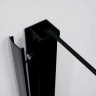 Душевой уголок Esbano Surf 110x90 ESOGS119PSB профиль Черный стекло прозрачное