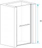 Душевая дверь RGW Passage PA-103W 90 020810309-25 профиль Белый стекло матовое-сатинат