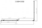 Душевой уголок Vincea Slim-N 110x80 VSR-4SN8011CL профиль Хром стекло прозрачное
