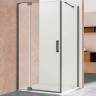 Душевой уголок Vincea Extra 110x90 VSR-1E101190CLGM профиль Вороненая сталь стекло прозрачное