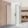Душевой уголок Vincea Extra 110x90 VSR-1E101190CLGM профиль Вороненая сталь стекло прозрачное