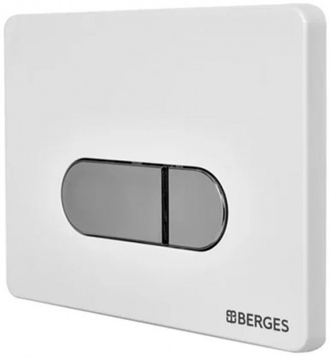 Инсталляция Berges Novum 040237 для унитаза с клавишей смыва Белый Хром
