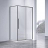 Душевой уголок Vincea Slim-N 110x80 VSR-4SN8011CLGM профиль Вороненая сталь стекло прозрачное