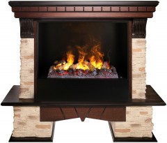 Электрокамин RealFlame Rockland AO античный дуб с очагом 3D Cassette 630
