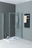 Душевой уголок Aquanet Pleasure Evo AE65-140x80-CT 140x80 324123 профиль Хром стекло прозрачное
