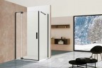 Душевой уголок Vincea Extra 100х90 VSR-1E901090CLB профиль Черный стекло прозрачное