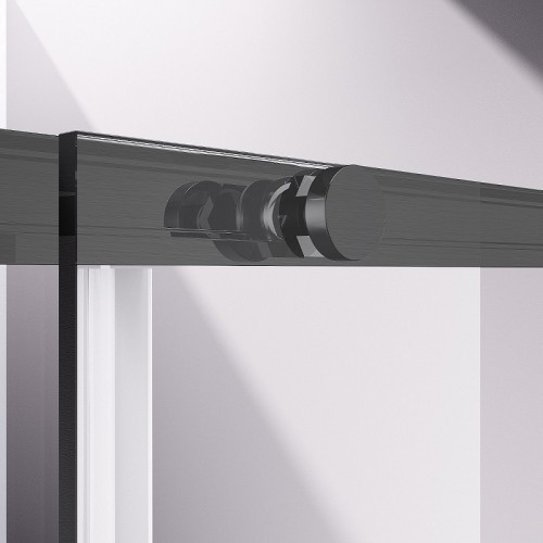 Душевая дверь Vincea Slim-N 120 VDS-4SN120CLGM профиль Вороненая сталь стекло прозрачное