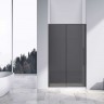 Душевая дверь Vincea Slim-N 130 VDS-4SN130CGB профиль Черный стекло тонированное