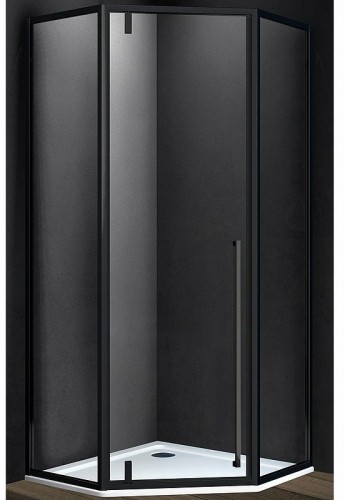 Душевой уголок Vincea Penta 90x90 VSP-3P900CLB профиль Черный стекло прозрачное