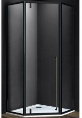 Душевой уголок Vincea Penta 90x90 VSP-3P900CLB профиль Черный стекло прозрачное
