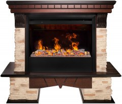 Электрокамин RealFlame Rockland AO античный дуб с очагом 3D Helios 26 SBG