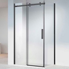 Душевой уголок Vincea Como-N 150x80 VSR-4CN8015CLB профиль Черный стекло прозрачное