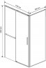 Душевой уголок Vincea Slim Soft 110x90 VSR-1SS9011CLG профиль Брашированное золото стекло прозрачное