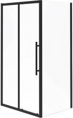 Душевой уголок Esbano Flex 110x90 ESOGF119PSB профиль Черный стекло прозрачное