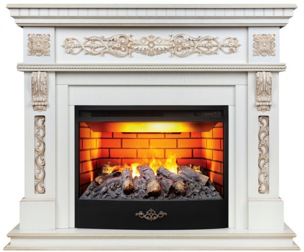 Электрокамин RealFlame Estella 25,5/26 WT с очагом 3D Firestar 25,5