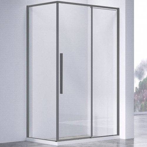 Душевой уголок Vincea Slim-N 130x90 VSR-4SN9013CLGM профиль Вороненая сталь стекло прозрачное