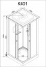 Душевая кабина Deto K401S с электрикой
