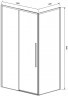 Душевой уголок Vincea Slim-N 140x80 VSR-4SN8014CLGM профиль Вороненая сталь стекло прозрачное