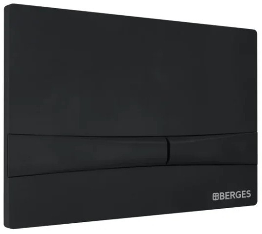 Комплект унитаза с инсталляцией Berges Floe Rimless 043224 с сиденьем Микролифт и Черной клавишей смыва