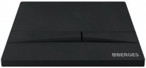 Комплект унитаза с инсталляцией Berges Floe Rimless 043224 с сиденьем Микролифт и Черной клавишей смыва