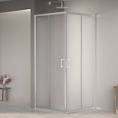 Душевой уголок RGW Passage PA-030 80x80 3508103088-21 профиль Хром стекло матовое-сатинат