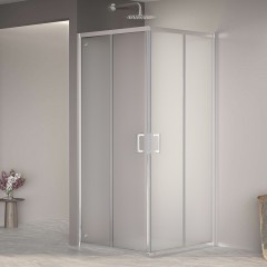 Душевой уголок RGW Passage PA-030 80x80 3508103088-21 профиль Хром стекло матовое-сатинат