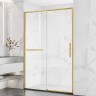 Душевая дверь Vincea Slim Soft 110 VDS-1SS110CLG профиль Брашированное золото стекло прозрачное