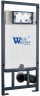 Комплект унитаза Vincea Evo Rimless VT1-34S с сиденьем Микролифт и инсталляцией WeltWasser WW Marberg 507 10000005949+10000005953 с клавишей смыва Хром глянцевый