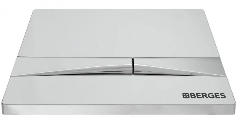 Комплект унитаза с инсталляцией Berges Floe Rimless 043223 с сиденьем Микролифт и клавишей смыва Хром