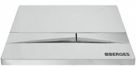 Комплект унитаза с инсталляцией Berges Floe Rimless 043223 с сиденьем Микролифт и клавишей смыва Хром