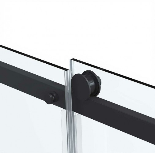Душевой уголок Vincea Como Soft 130x100 VSR-1CS1013CLB профиль Черный стекло прозрачное